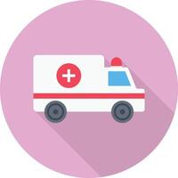 illustration vectorielle d'ambulance sur un fond. symboles de qualité premium. icônes vectorielles pour le concept et la conception graphique. vecteur