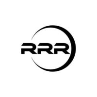 création de logo de lettre rrr dans l'illustration. logo vectoriel, dessins de calligraphie pour logo, affiche, invitation, etc. vecteur