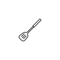 icône de spatule dessinée à la main, icône de doodle simple vecteur