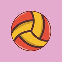 illustration vectorielle de volley-ball sur fond.symboles de qualité premium.icônes vectorielles pour le concept et la conception graphique. vecteur