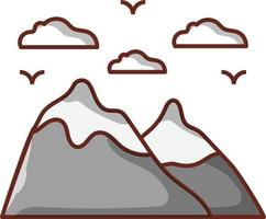 illustration vectorielle de montagne sur fond.symboles de qualité premium.icônes vectorielles pour le concept et la conception graphique. vecteur