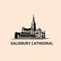 conception de vecteur illustration cathédrale de salisbury
