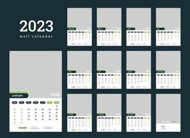 calendrier mural 2023 vecteur