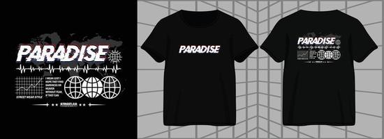 paradis simple street style design vintage la mode vecteur