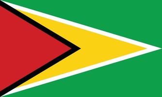 illustration vectorielle du drapeau national de la guyane vecteur