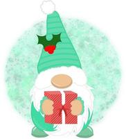 gnomes de noël clipart vecteur