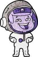 personnage d'astronaute de vecteur en style cartoon