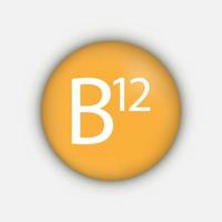 symbole de la vitamine b 12. illustration vectorielle. vecteur