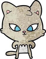 personnage de chat de vecteur en style cartoon