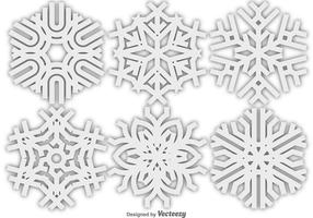 Icône Vector Snowflakes