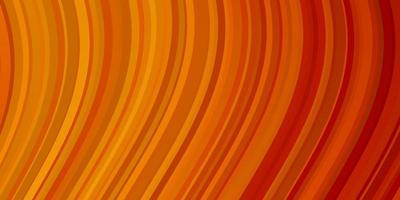 texture de vecteur orange clair avec des courbes.