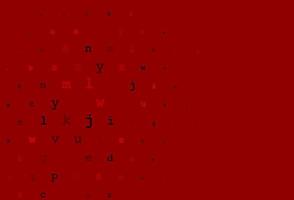 motif vectoriel rouge foncé avec symboles abc.