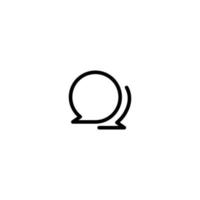 bulle chat icône simple vecteur illustration parfaite