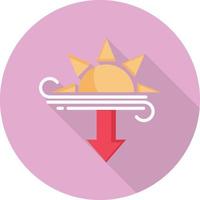 illustration vectorielle coucher de soleil sur un fond. symboles de qualité premium. icônes vectorielles pour le concept et la conception graphique. vecteur