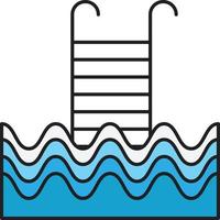 illustration vectorielle de natation sur fond.symboles de qualité premium.icônes vectorielles pour le concept et la conception graphique. vecteur