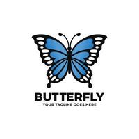 papillon logo design illustration vectorielle vecteur