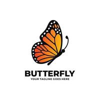 illustration vectorielle de papillon logo design vecteur