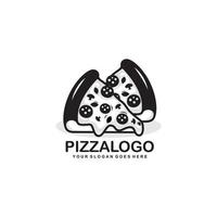 illustration vectorielle de tranche de pizza logo vecteur