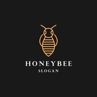 modèle de logo d'abeille à miel conception d'illustration vectorielle vecteur