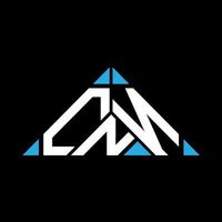 création de logo de lettre cnn avec graphique vectoriel, logo cnn simple et moderne en forme de triangle. vecteur