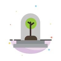 croissance de l'entreprise nouveau modèle d'icône de couleur plat abstrait arbre végétal vecteur