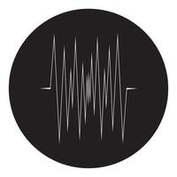 logo de musique d'onde sonore vecteur