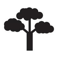 logo arbre noir vecteur