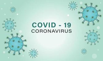 bannière de coronavirus, affiche sur fond clair vecteur