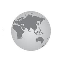 logo carte du monde vecteur
