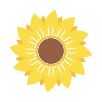 illustration de tournesol belle et naturelle vecteur