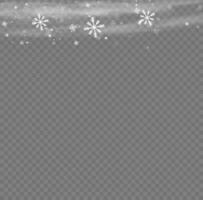 neige et vent. élément décoratif dégradé blanc. illustration vectorielle. hiver et neige avec brouillard. vent et brouillard. vecteur