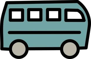 bus de transport, illustration, vecteur sur fond blanc.