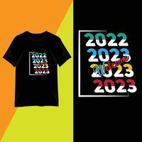 t-shirt design 2023 citations typographie vecteur