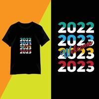 t-shirt design 2023 citations typographie vecteur