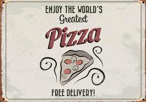 World's Greatest Pizza Retro Vector