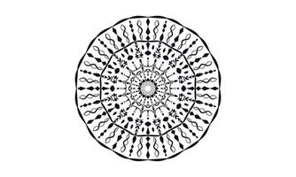 conception de mandala de luxe fond de vecteur conception de motif floral abstrait vintage