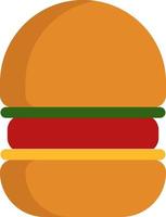 burger végétalien, illustration, vecteur, sur fond blanc. vecteur
