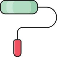 illustration vectorielle de rouleau sur fond.symboles de qualité premium.icônes vectorielles pour le concept et la conception graphique. vecteur