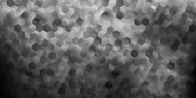 modèle vectoriel gris clair dans un style hexagonal.