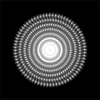 mandala contemporain fabriqué à partir d'une composition en forme de cercle et de demi-cercle. mandala contemporain moderne pour le logo, l'ornement, la décoration ou la conception graphique. illustration vectorielle vecteur