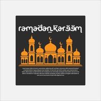 vecteur de logo de ramadan