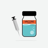 vecteur d'illustration de l'icône du virus du vaccin