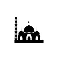 vecteur de logo mosquée ramadan