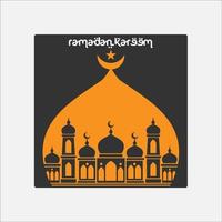 vecteur de logo de ramadan