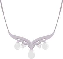 collier, illustration, vecteur sur fond blanc.