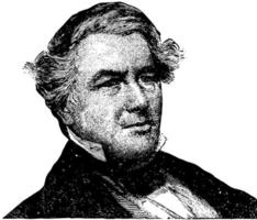 millard fillmore, illustration vintage vecteur