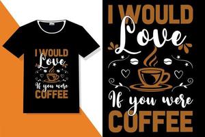 citations de motivation de café typographie ou t-shirt de typographie de café vecteur