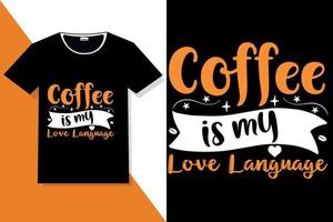 citations de motivation de café typographie ou t-shirt de typographie de café vecteur