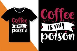 citations de motivation de café typographie ou t-shirt de typographie de café vecteur