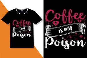 citations de motivation de café typographie ou t-shirt de typographie de café vecteur